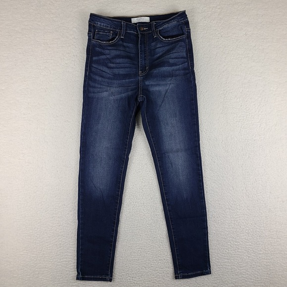 KanCan Signature Jeans Womens 28x27 Blue Skinny Ankle Dark Wash Buckle Exclusive - Picture 1 of 12